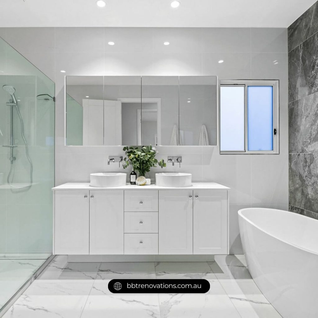 A selection of different tile types for a bathroom