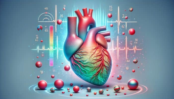 Cholesterol Blood Test in Beverley: A heart with cholesterol levels monitored, surrounded by graphs and test results, symbolising proactive health management.