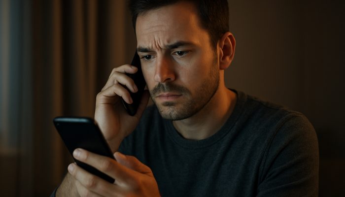 Never Share Codes With Callers or Texters: Stay Secure Today | DCL Individual verifies bank call by dialling official number, disregarding spoofed caller ID on phone screen