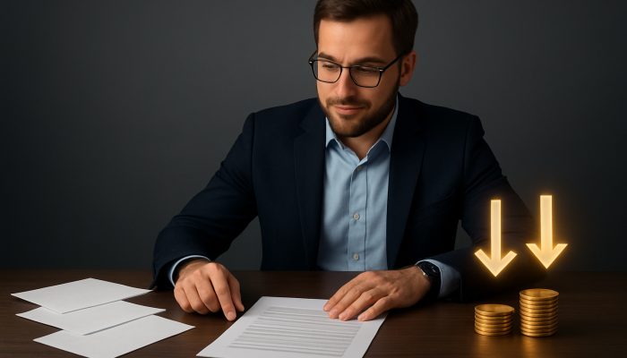 Combine Payday Loans into One Affordable Deal: Save Money Now | DCL Borrower comparing high-interest loans to low-APR consolidation with savings coins and arrows on desk