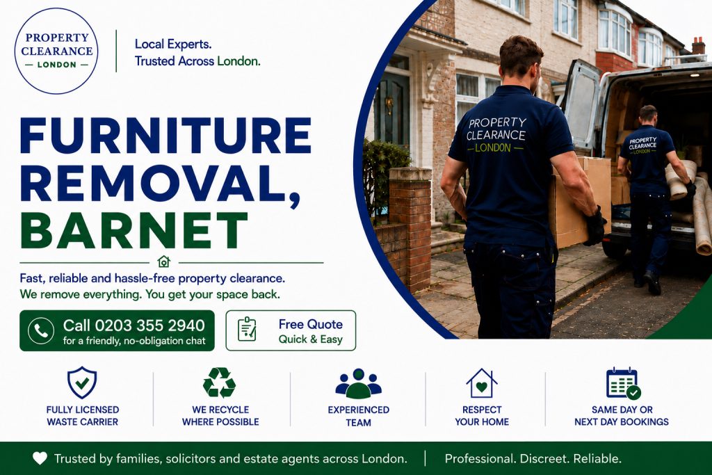 Furniture Removal Services in Barnet: Expert Tips and Help